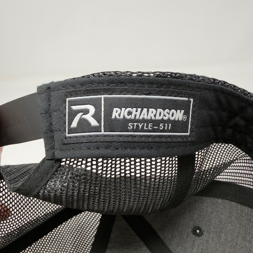 Blue Collar Tour‎ Trucker Hat Black Snapback Flat Bill Cap Richardson Style 511 - Picture 9 of 9